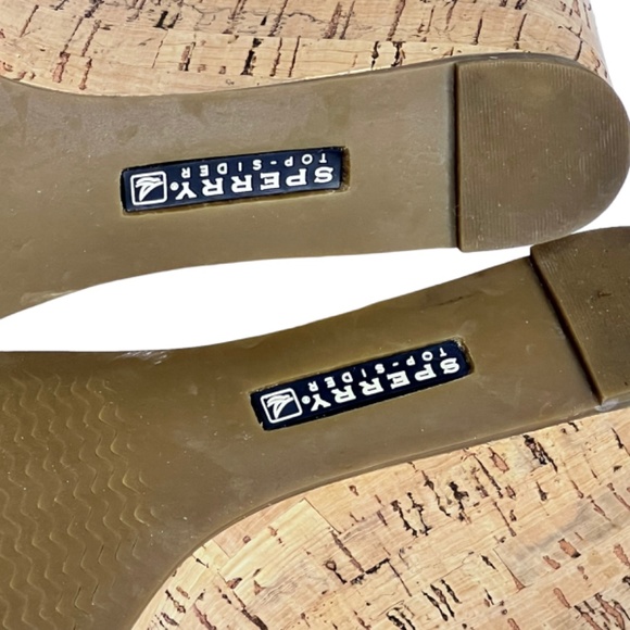 Sperry Top Slider Cork Wedged Slingback Shoes Sandals NWOT - Picture 13 of 15
